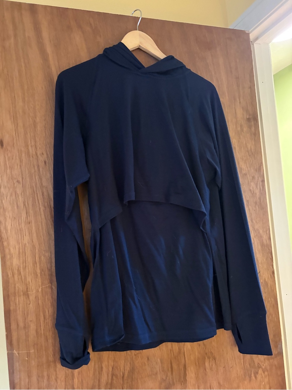Women's Navy Layered Hoodie Top